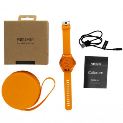 Smart Watch FOREVER Colorum CW-300 - Orange (GSM169752) Smart Watch FOREVER Colorum CW-300 - Orange (GSM169752)